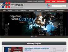 Tablet Screenshot of aggressivehydraulics.com